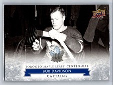 2017-18 Upper Deck Toronto Maple Leafs Centennial Bob Davidson Toronto Maple