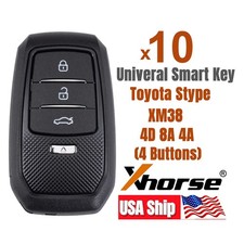 5x Xhorse Xm38 Universal Smart Remote Key For Toyota 4 Buttons Xsto01en For Vvdi