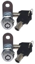 5/8" Tubular Cam Lock 2 Pack 180  Chrome RV Toolbox Cabinet Replacement