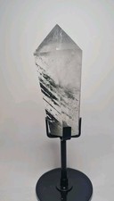 Chlorite Quartz Point On Customised Stand From Brazil, 324g