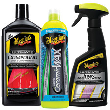 Meguiar's Ultimate Compound + Iron Remover + Hybrid Ceramic Liquid Wax Set