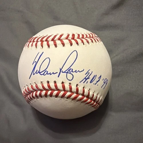 Nolan Ryan Autographed Rawlings OML Baseball W/ HOF - Fanatics Mlb Hologram