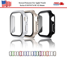 Full Cover Case Screen Protector For Apple Watch Series 11 10 9 8 7 6 SE 42/46mm