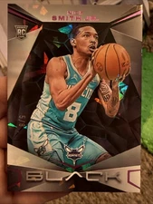 2023-24 Panini Black Nick Smith Jr Cracked Ice Rookie RC /8 #89 Hornets A5