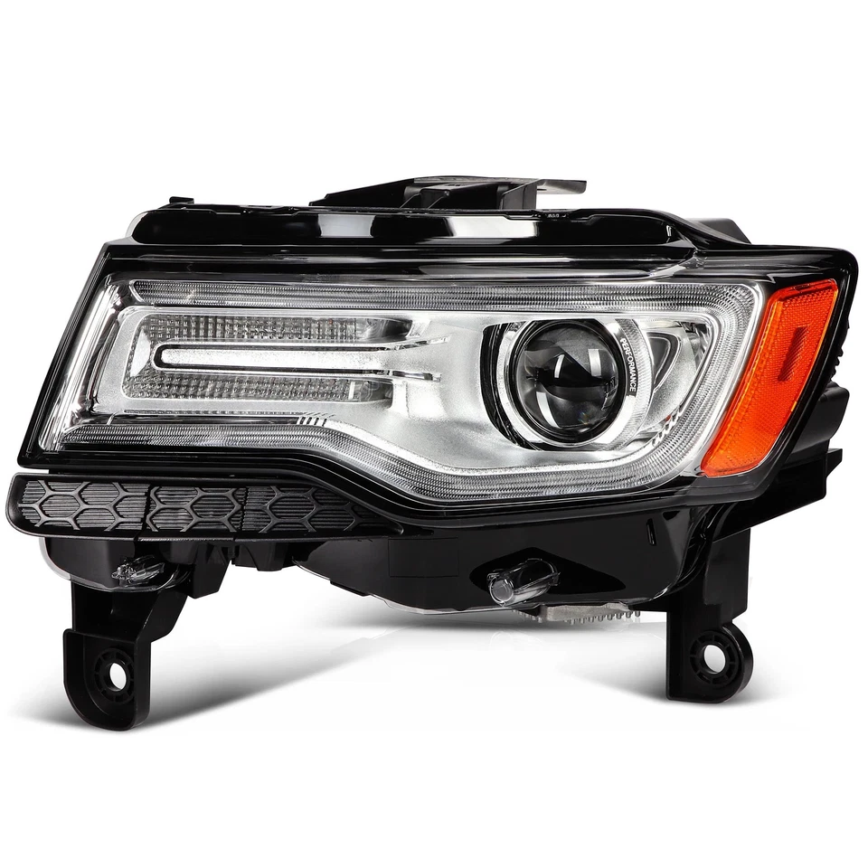 For 2014-2016 Jeep Grand Cherokee HID/Xenon Headlight W/O AFS Pair Left+Right - Image 2 of 4