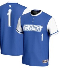 NWT Men’s Gameday Greats Kentucky Wildcats Baseball Jersey XL Royal Blue X-Large