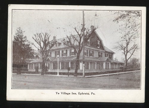 Ephrata PA Ye Village Inn 1950s Roadside View Unused & Was Never Sent