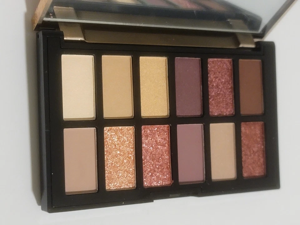 KLEANCOLOR Gold Ombre Eyeshadow 12-Shades Color Palette - Pink Gold Makeup  - Image 4 of 4