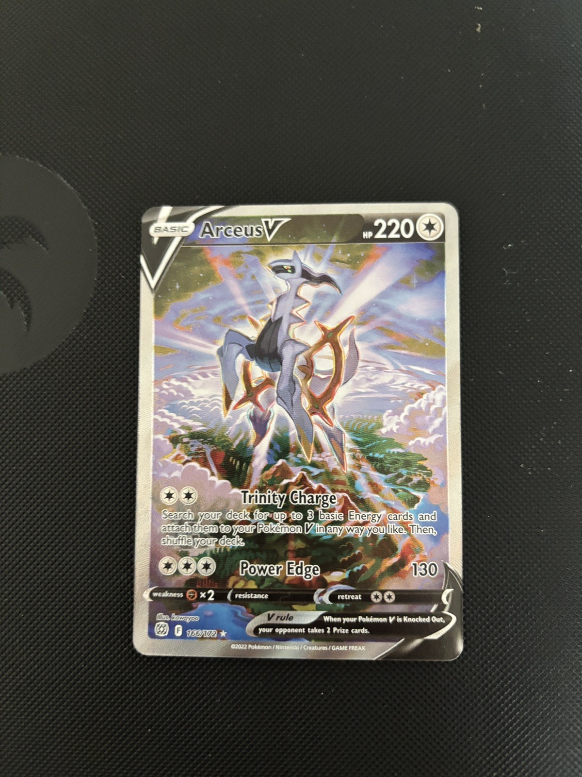 Arceus V 166/172 Brilliant Stars Full Art Holo Ultra Rare Pokemon TCG 