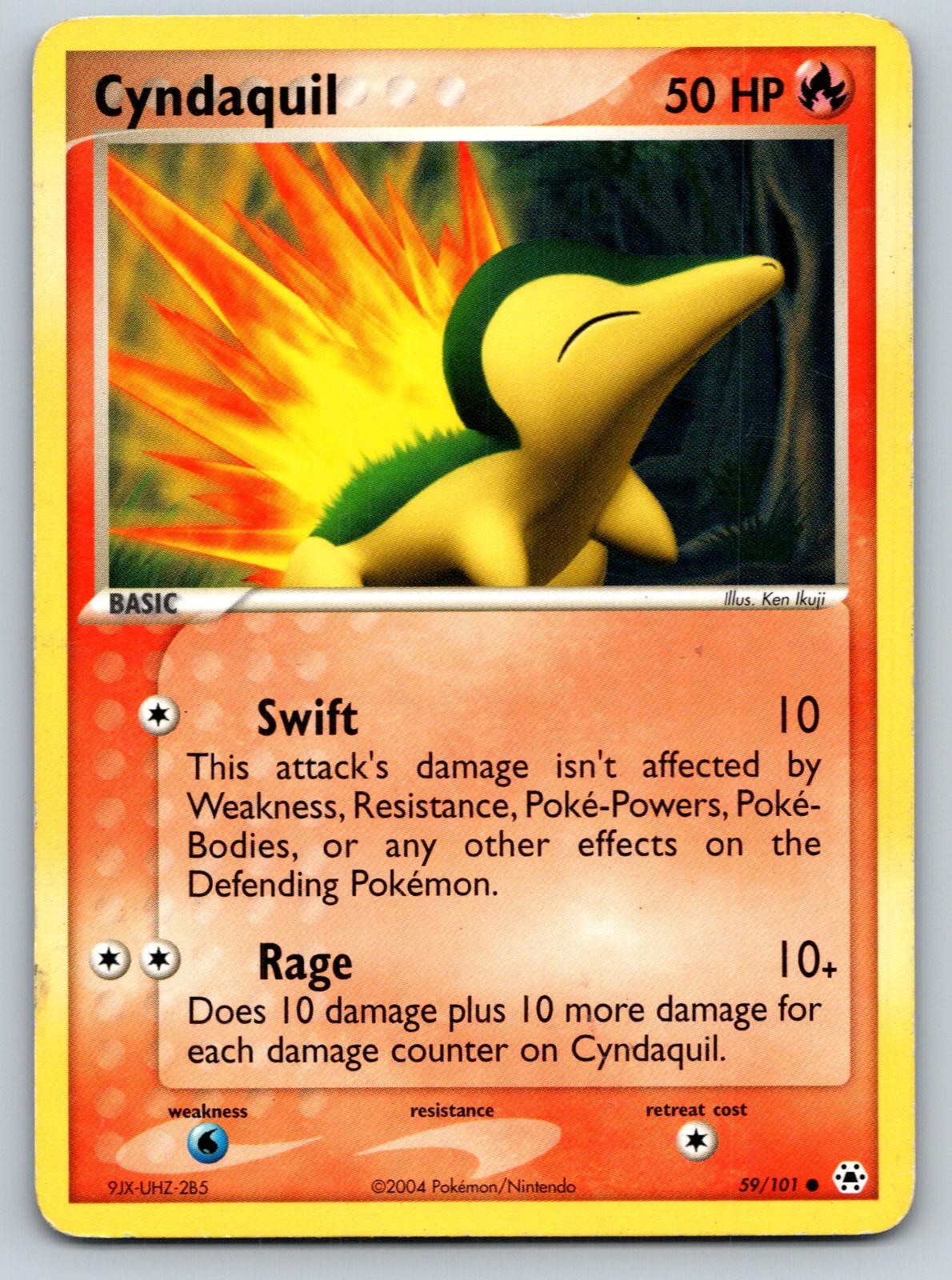 Cyndaquil 59/101 Common Hidden Legends Pokemon Heavily Played