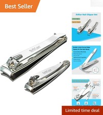 Ultimate Nail Care Set - Stainless Steel Clippers with File for Grooming