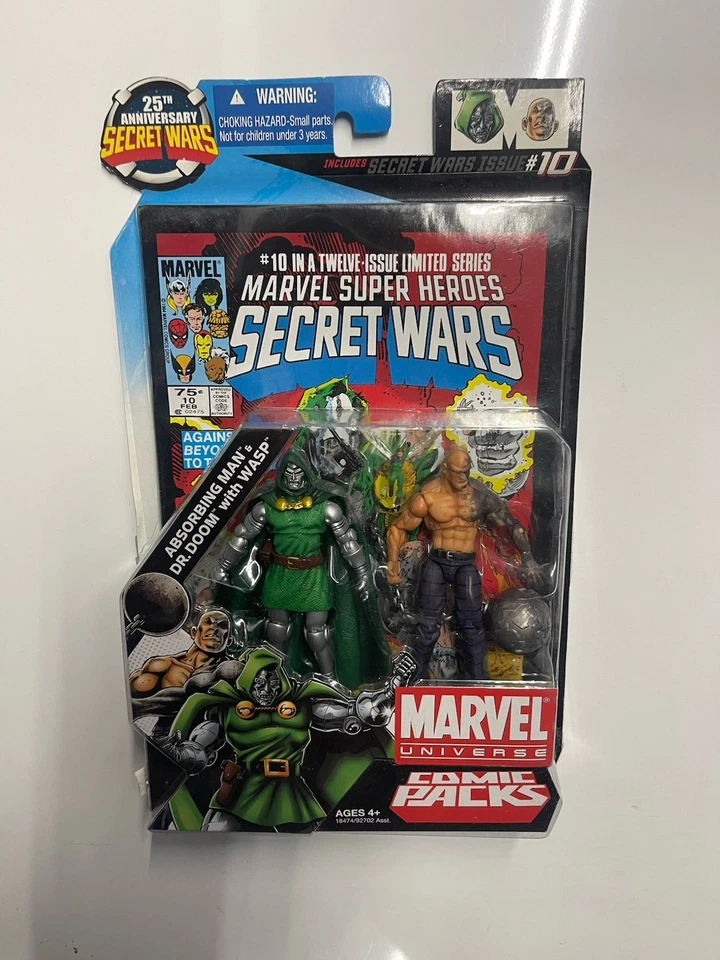 "Doctor Doom Absorbing Man Mini Avispa Universo Marvel Guerras Secretas cómic paquete de 3,75""" Foto 2 de 4