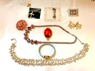 VINTAGE TO NOW ESTATE SALE COSTUME JEWELRY LOT B COLLECTED OVER YEARS