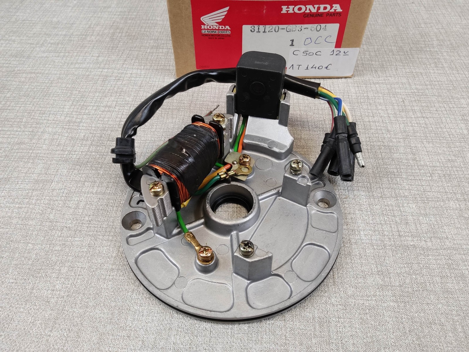 Stator incomplet pour Honda C50 Cub de 1982 à 1993 idéal pour réparer un allumage en panne