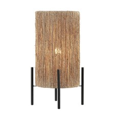 JYL4043A Kai 16.5" Coastal Minimalist Rattan LED Table Lamp Modern Contempora...