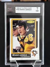 1986 O-PEE-CHEE #122 MARIO LEMIEUX KSA 7
