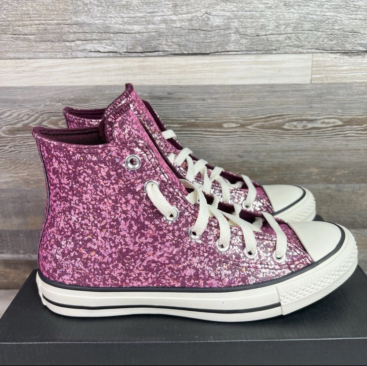 Purple Glitter Sequin High Tops Converse Pink Converse Chuck