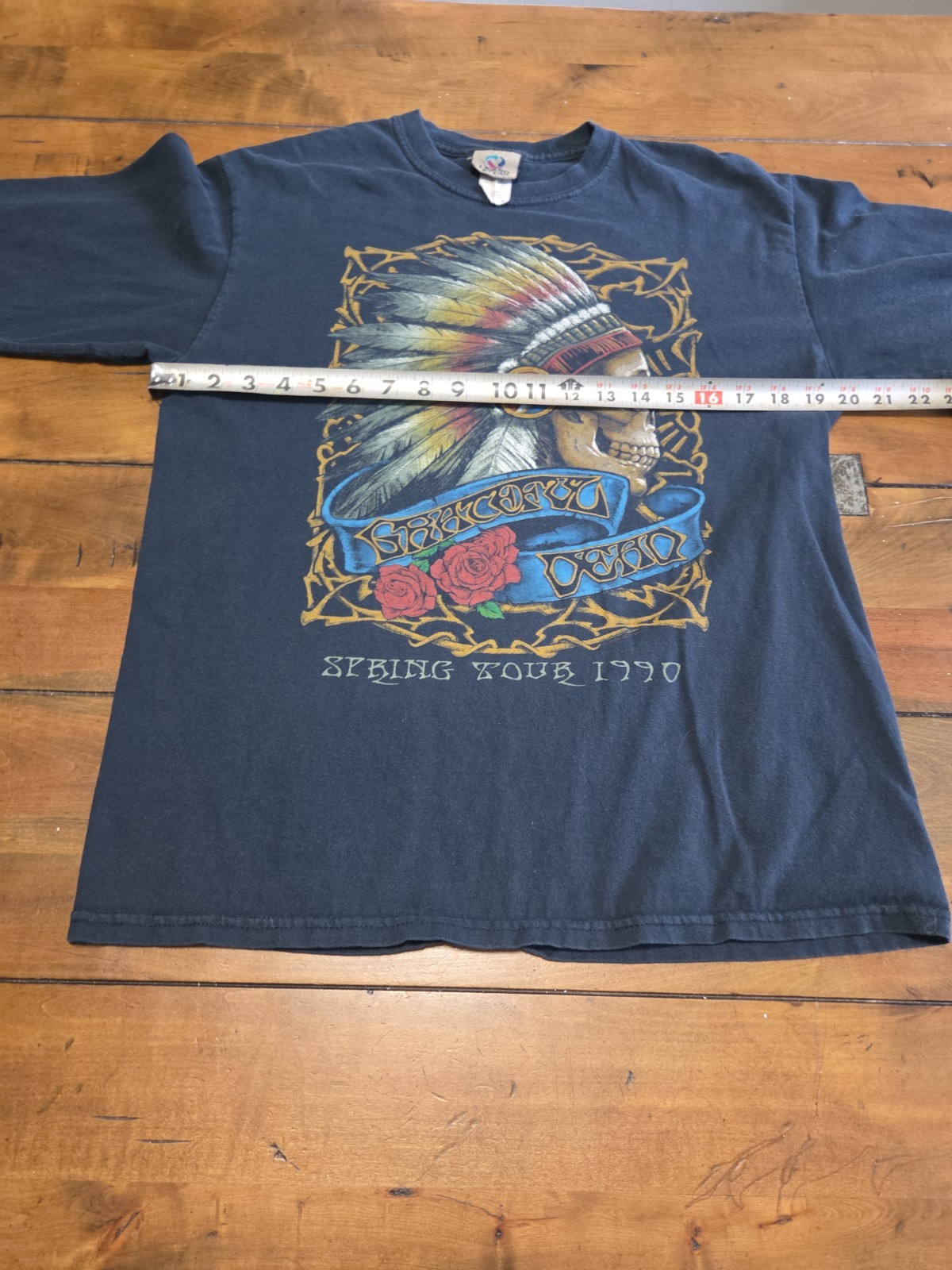 Liquid Blue Grateful Dead Shirt Mens M 1990 Spring Tour Long Sleeve Skull image 7