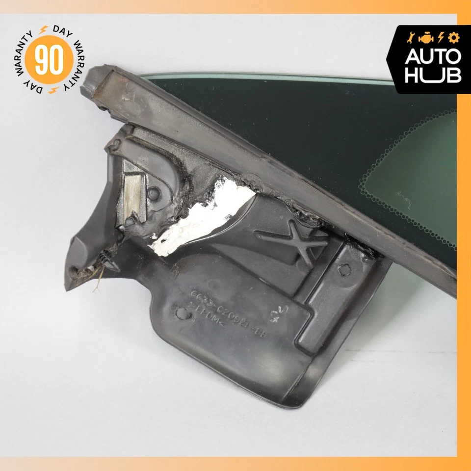 Aston Martin V8 V12 Vantage puerta delantera izquierda lado del conductor esquina ventana vidrio OEM Foto 3 de 4