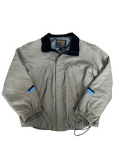 john rich and bros woolrich nylon bommer jacket men  s L outdoors zip up in ash