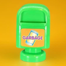 Vtech Smartville Alphabet Train Garbage Can Replacement Figure 2005 Trash