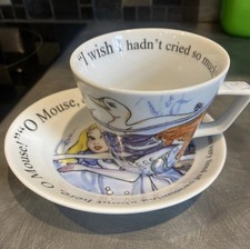 Alice in Wonderland Cafe Paul Cardew Ceramic Tea Cup & Saucer Plate Set