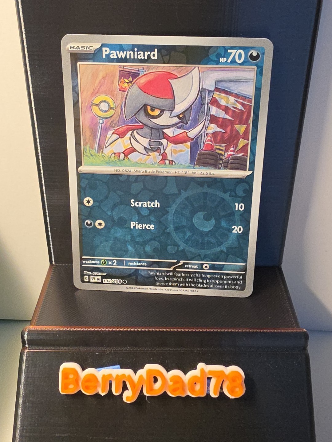Pawniard 132/198 SV01: Scarlet & Violet Base Set Reverse Holo Pokémon TCG NM