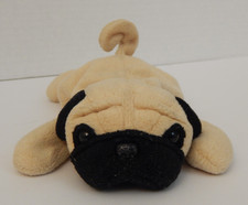 Ty  Beanie Babies  'Pugsly' the Pug Dog  NO Hang Tag/Tush Tag Removed