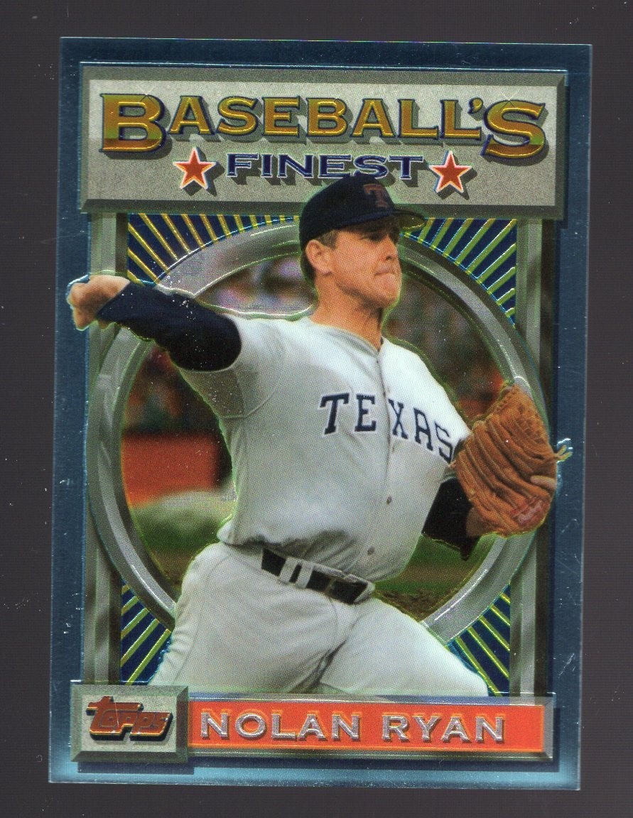 Nolan Ryan  1993 Topps Finest Baseball #107 Promotional Sample 1 of 5000