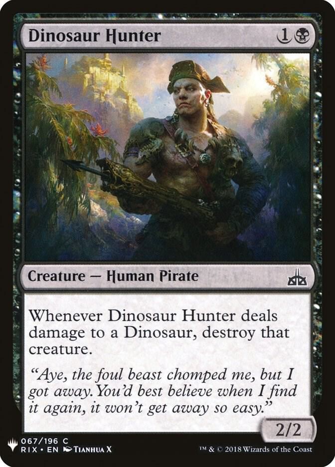 Dinosaur Hunter C The List Reprints 67 NM
