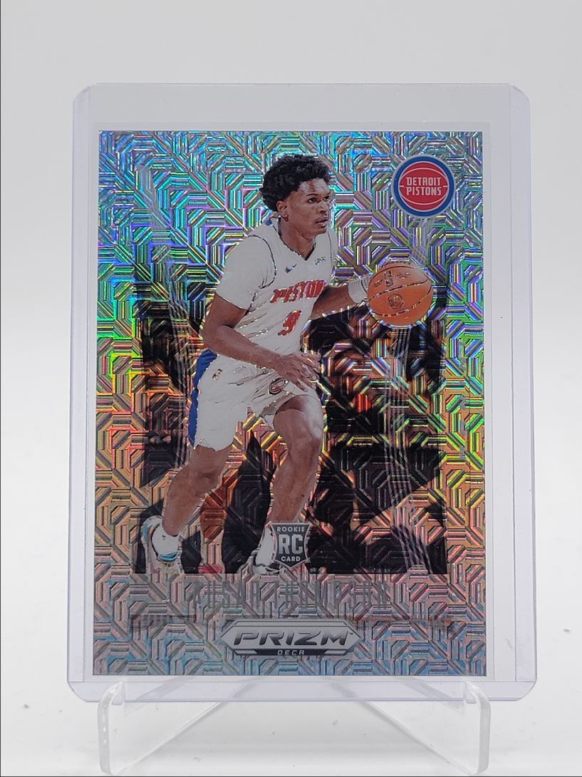AUSAR THOMPSON 2023-24 PANINI PRIZM DECA ROOKIE MOJO PISTONS RC /25 Q0398