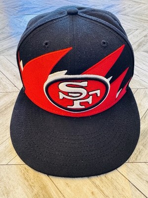 San Francisco 49ers Hat New Era 59FIFTY Fitted Black Shark Tooth NFL Football