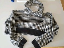 Vans Black White Checker Board Hoodie Pullover BOYS Youth XL Skate Boarding Surf