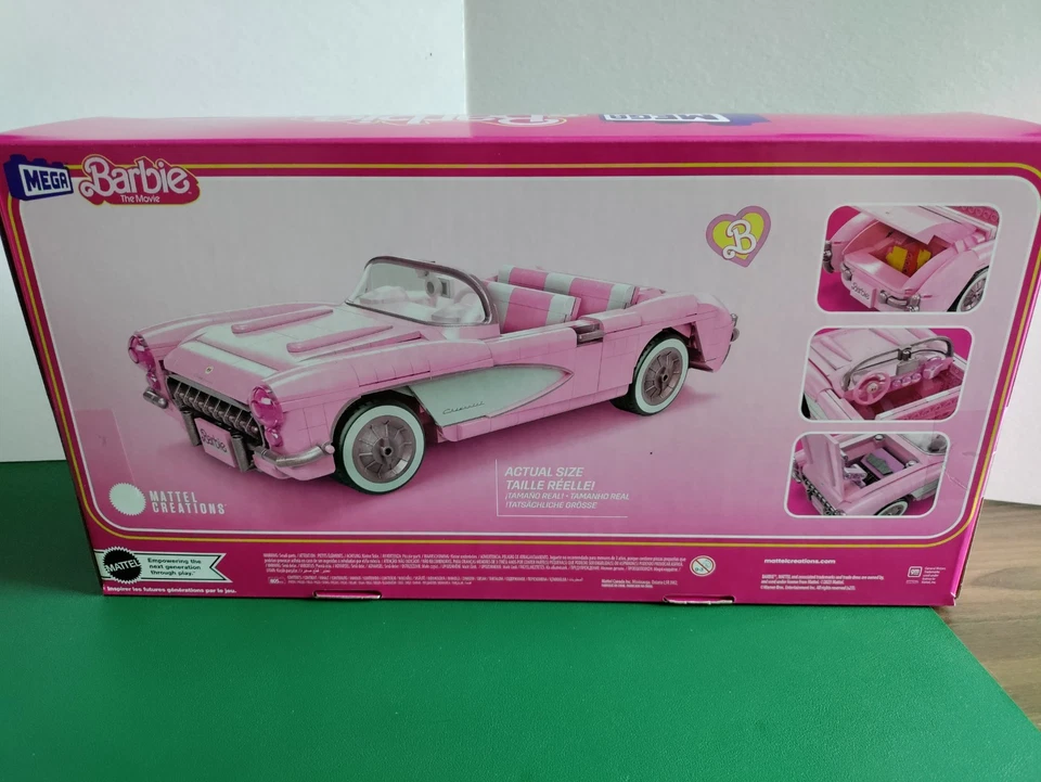 MEGA Barbie The Movie '56 Corvette Stingray Building Set - Image 2 of 4