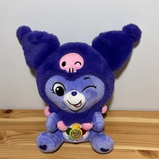 Peluche Care Bears Sanrio Hello Kitty & Friends Kuromi Harmony Purple Bear 10"