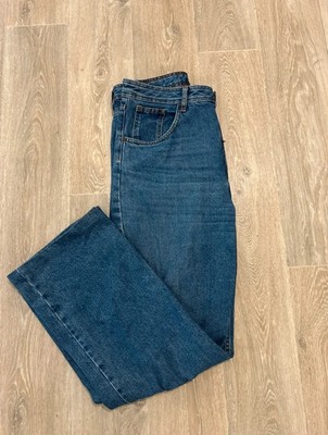 Sézane Damen Jeans Größe 42 blau / Denim / Straight Fit / High Waist