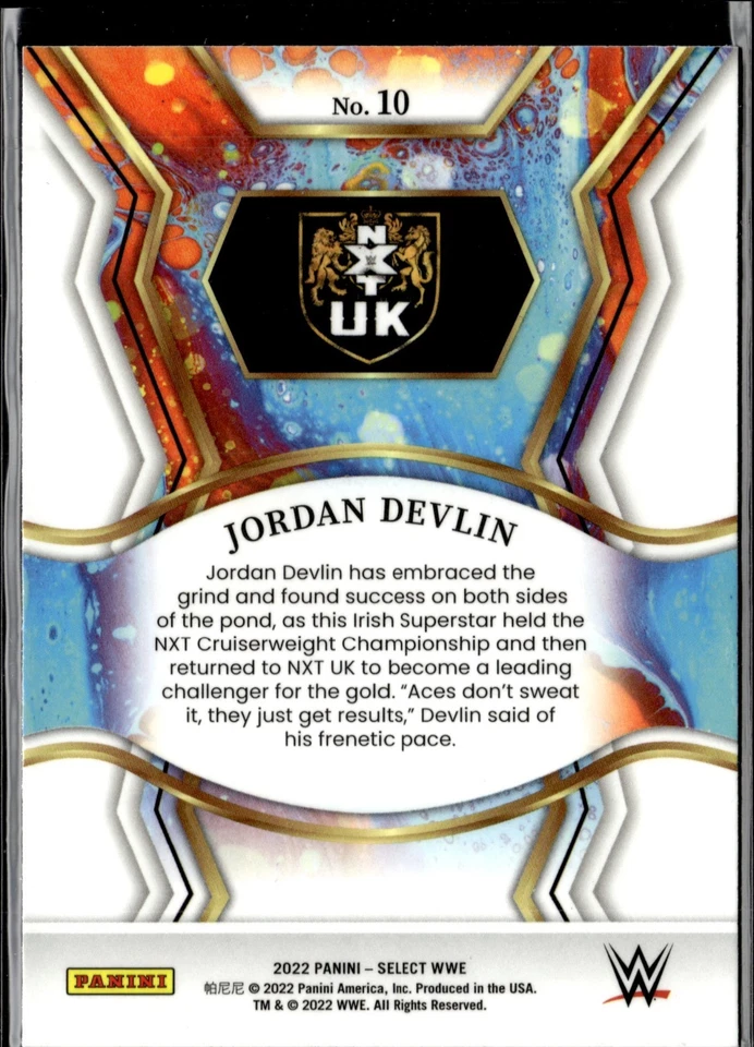 2022 Panini Select WWE #10 Jordan Devlin JD Mcdonagh Judgement Day NXT 2.0 - Image 2 of 2