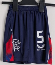 Kids Size 18 4/5 Years 2024/25 Castore Rangers '5' Training Shorts