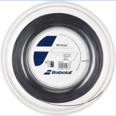 BABOLAT RPM Rough (125 / 17g, Dark Grey) - Tennis String Reel 660 