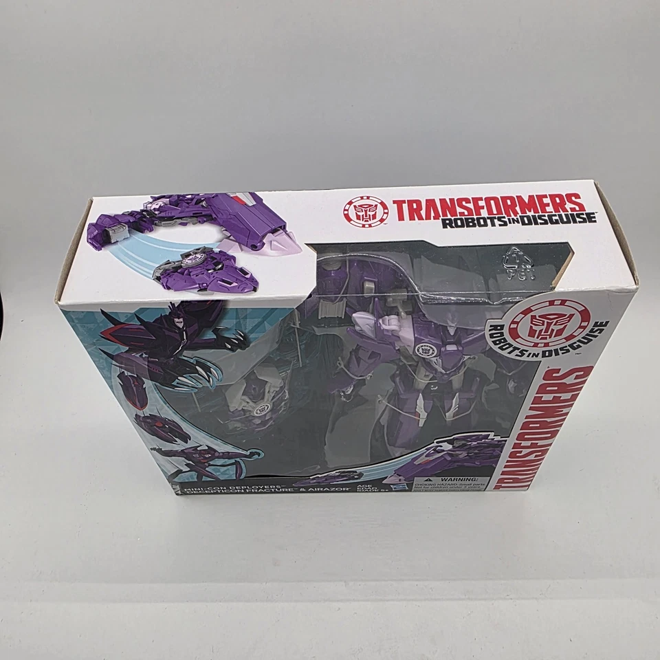NEW Sealed Transformers MiniCon Deployers Decepticon Fracture & Airazor (2014)! - Image 2 of 4