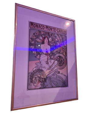 Alphonse Mucha Illustration Monaco Monte Carlo Kunstdruck Litografie 40x30cm