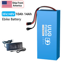 36V/48V 10Ah 14Ah Ebike Battery For 200W-1500W Motor Li-ion Electric Bicycle