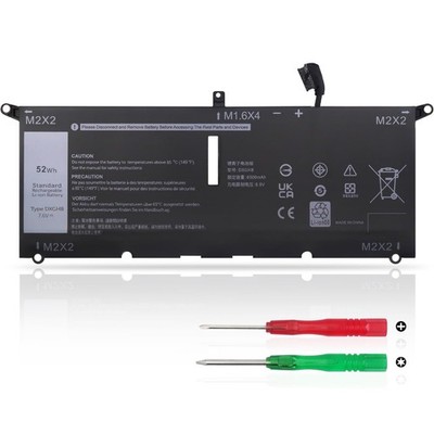 Wikinu 52Wh DXGH8 Laptop Akku für Dell XPS 13 9370 9380 7390 2019 Inspiron 13 7000 7390 7391 2-in-1 5390 5391 14 7400 7490 Latitude 3301 Inspiron 5390 5391 7400 7490 G8VCF P82G001