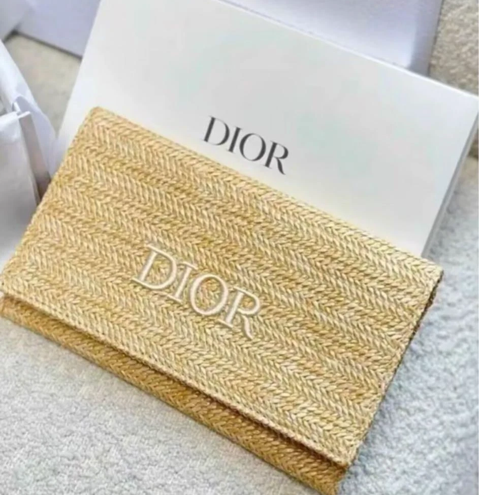Pochette pochette Christian Dior 2023 estiva rattan beige novità limitata senza scatola