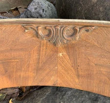 Architectural Salvage Carved Reclaimed Panel / Pediment Vintage Repurpose