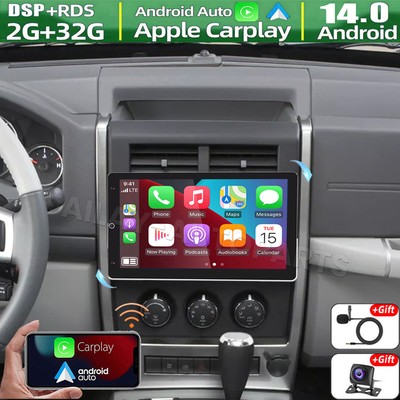 10'' Carplay For Jeep Liberty 2008-2012 Rotatable Car Radio Android 14 GPS Stereo