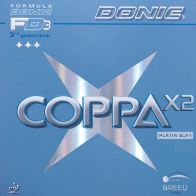 DONIC Coppa X2 (Platin Soft) Tischtennisbelag