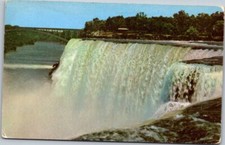 American Falls from Goat Island Niagara Falls New York Postcard Unposted A7