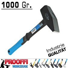 Profi Schlosserhammer 1000 Gr. Werkstatt Hammer Vorschlaghammer Fiberglas XT035