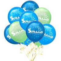 10 Luftballons Schulkind SchuleinfüHrung Einschulung Schulanfang Deko Ballons